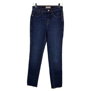 Stovepipe Full-Length Dark Wash Jeans